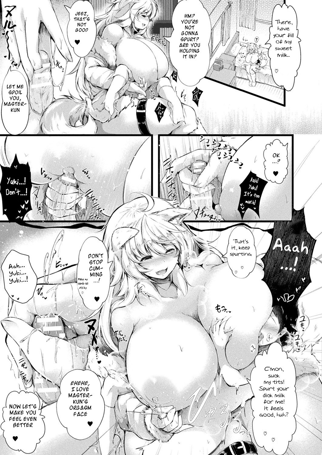 Hentai Manga Comic-This Large Breasted Fluffy Dog Girl Loves Her Master-Read-7